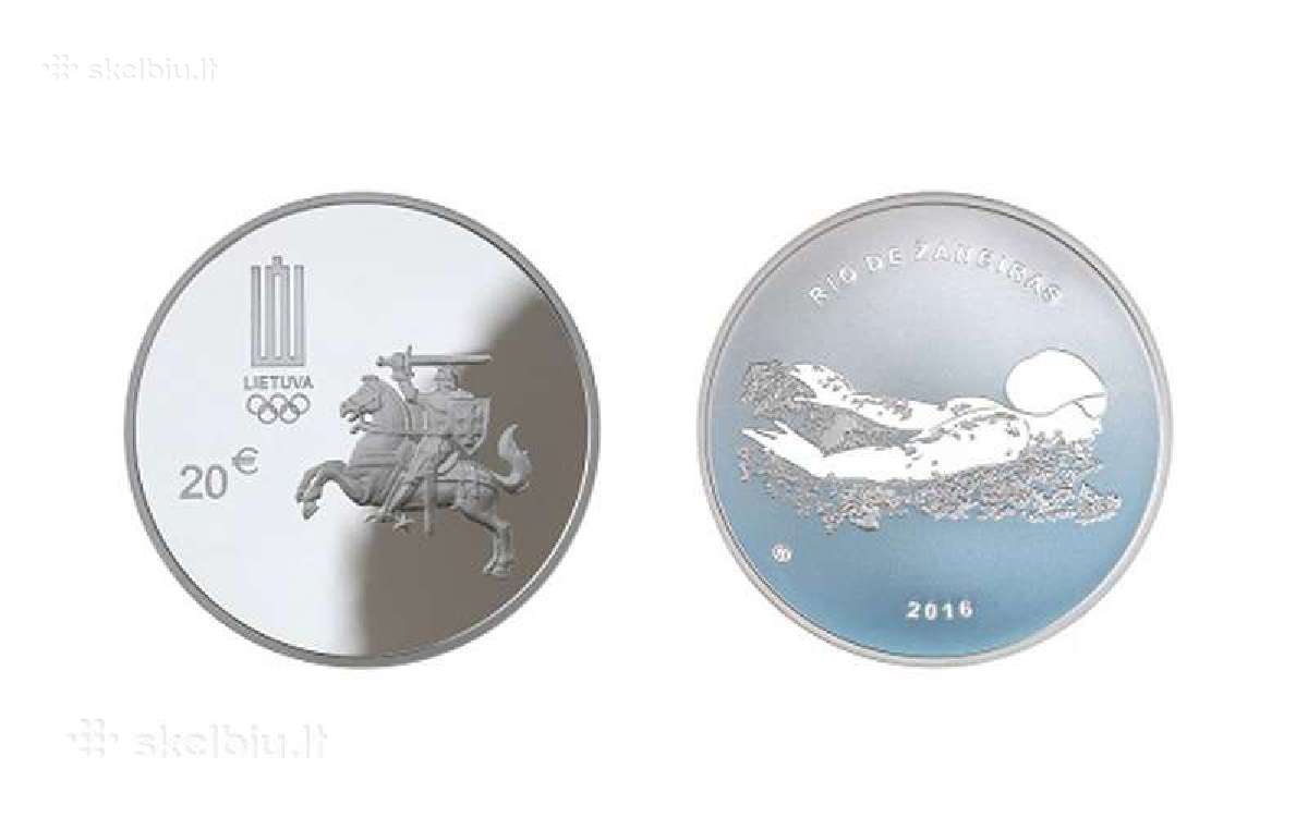 20 Eur moneta, skirta Xxii olimpinėms žaidynėms Ri