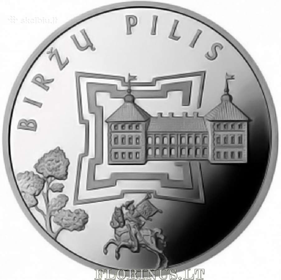50 litų moneta „Biržų pilis“