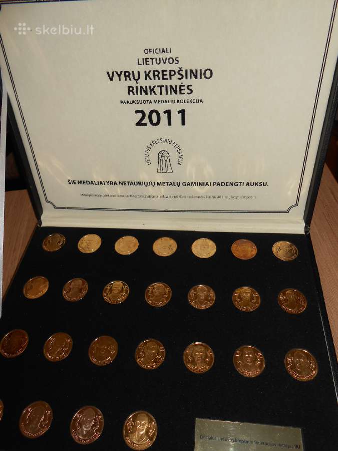 2011 Lietuvos vyrų krepšinio rinktinės medalių - nuotraukos Nr. 3