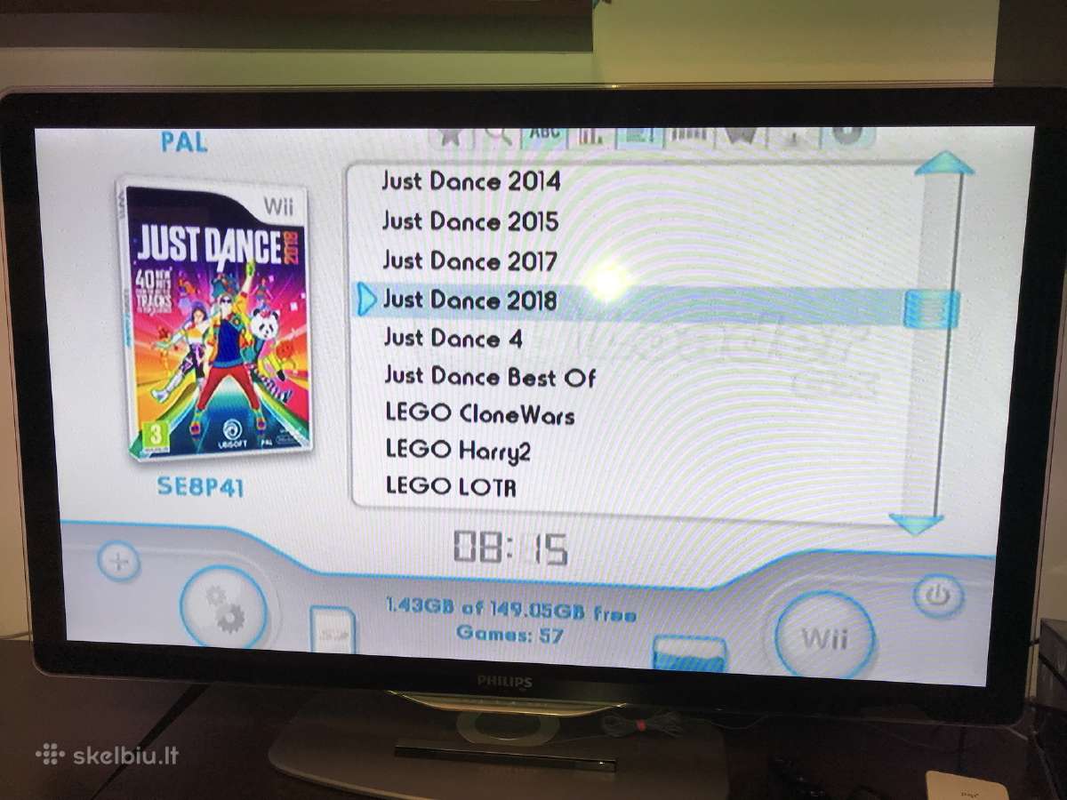 Su Garantija atrištas Nintendo Wii 320g 116žaidimų - nuotraukos Nr. 4