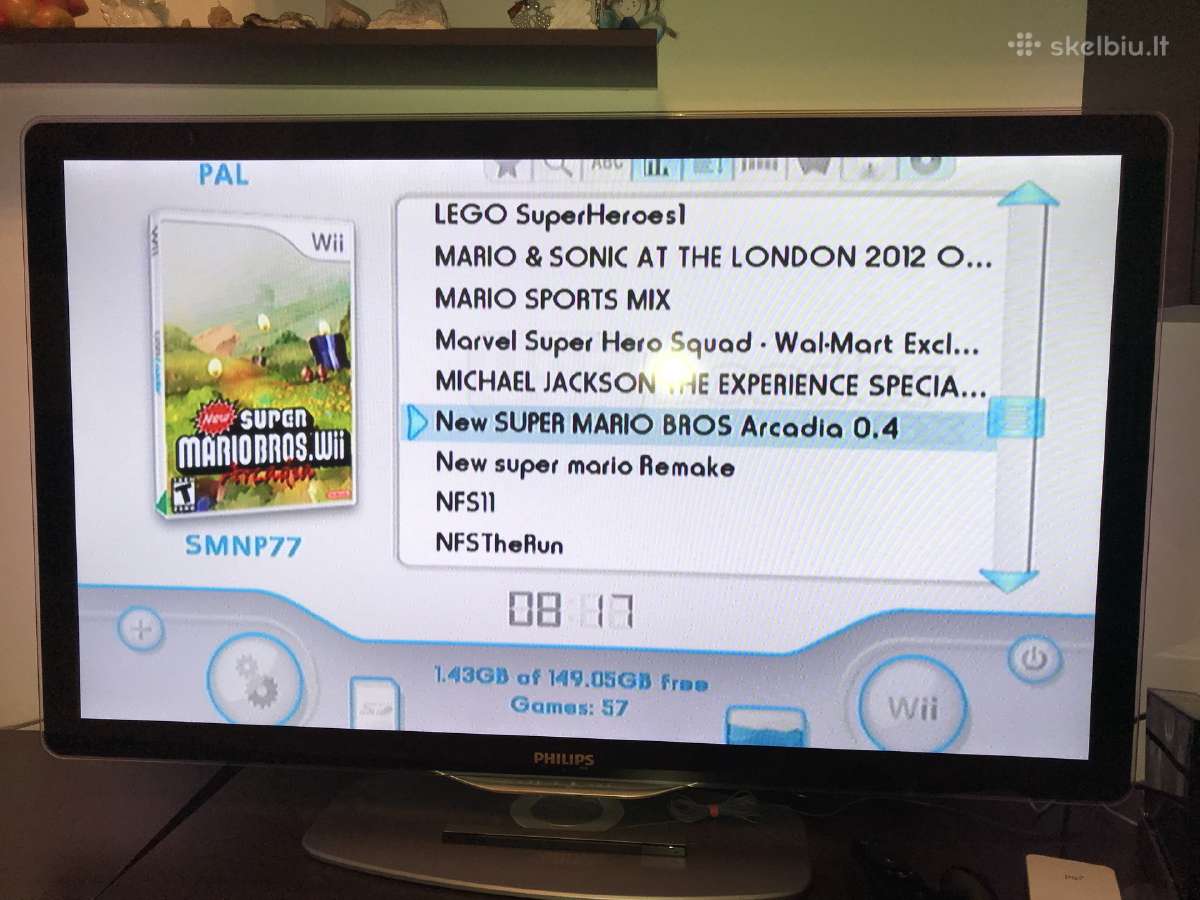 Su Garantija atrištas Nintendo Wii 320g 116žaidimų - nuotraukos Nr. 5