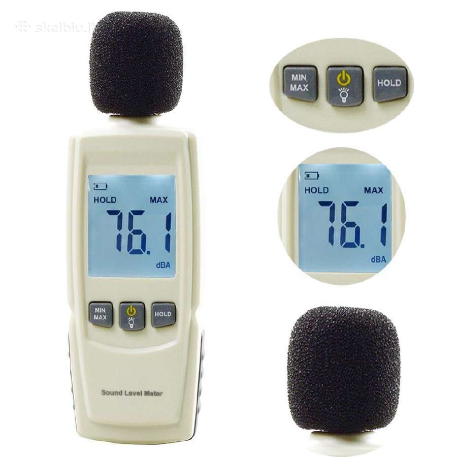 Garso Matuoklis (decibelų Matuoklis 35-120db)