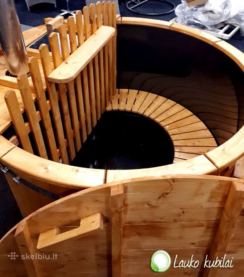 Lauko kubilas 1.60m su eglės apdaila - nuotraukos Nr. 3
