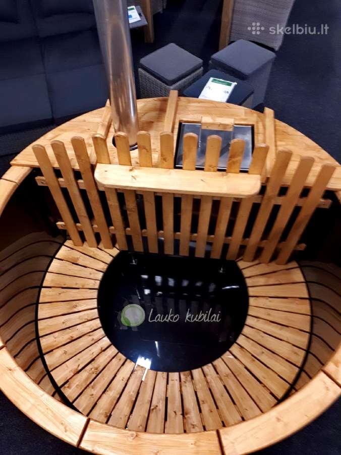 Lauko kubilas 1.60m su eglės apdaila