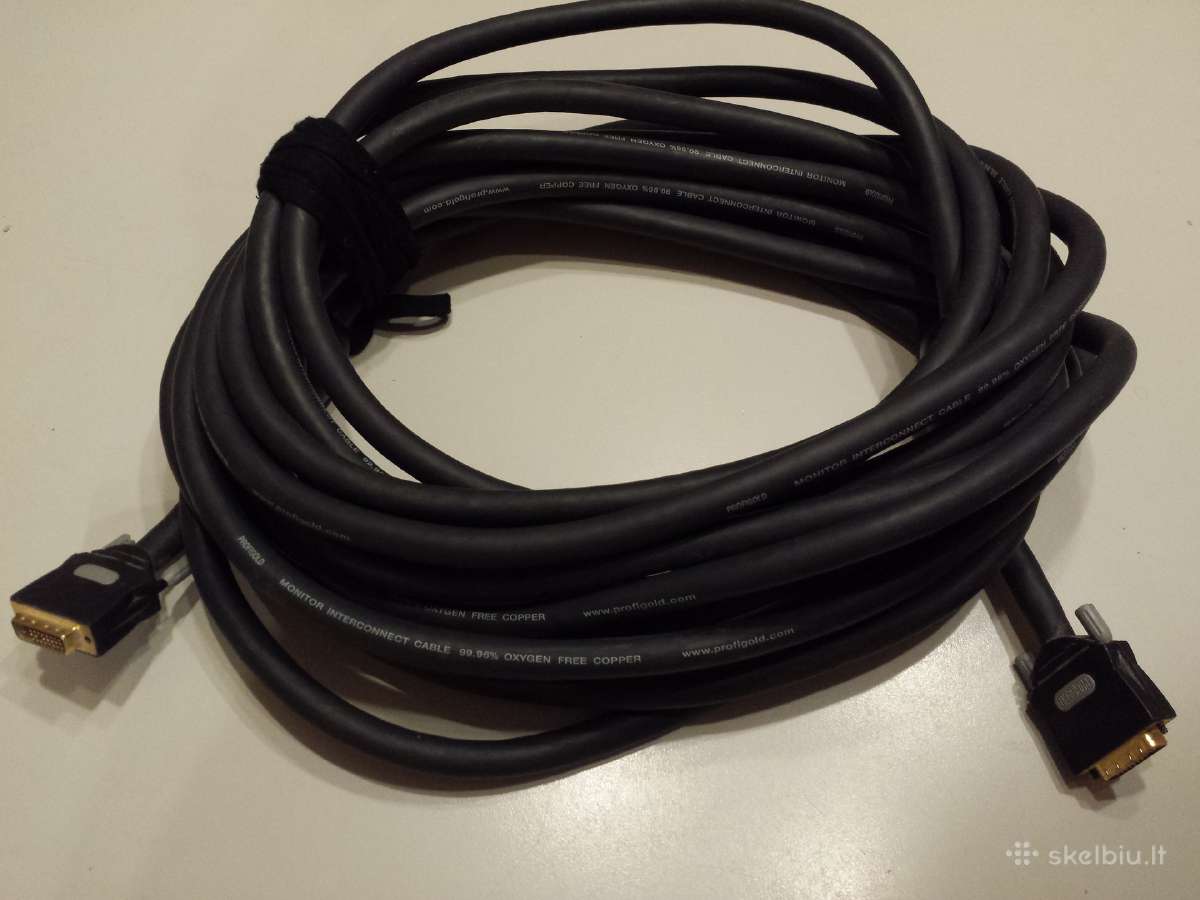Profigold Dvi-dvi monitoriaus kabelis 10m | Skelbiu.lt Profigold Dvi-dvi monitoriaus kabelis 10m