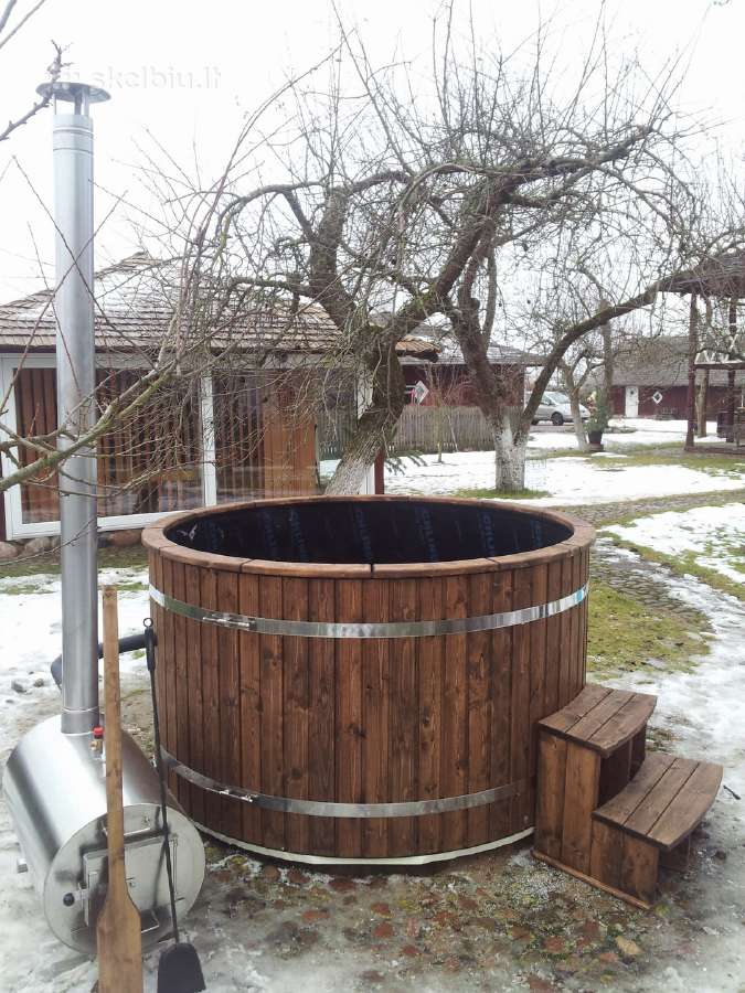 Lauko kubilas 1,80m su išoriniu pečiumi - nuotraukos Nr. 7
