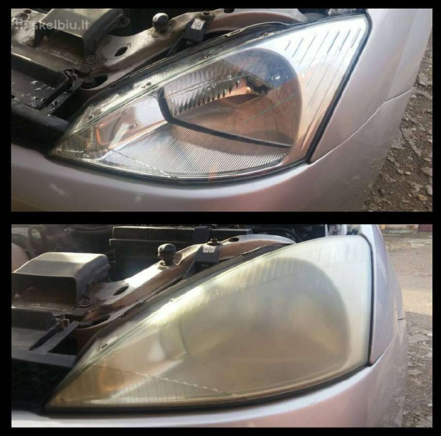 Automobiliu žibintu, lempu poliravimas, cheminis - nuotraukos Nr. 13