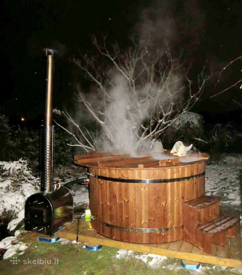 Lauko kubilas 1,80m su išoriniu pečiumi - nuotraukos Nr. 4