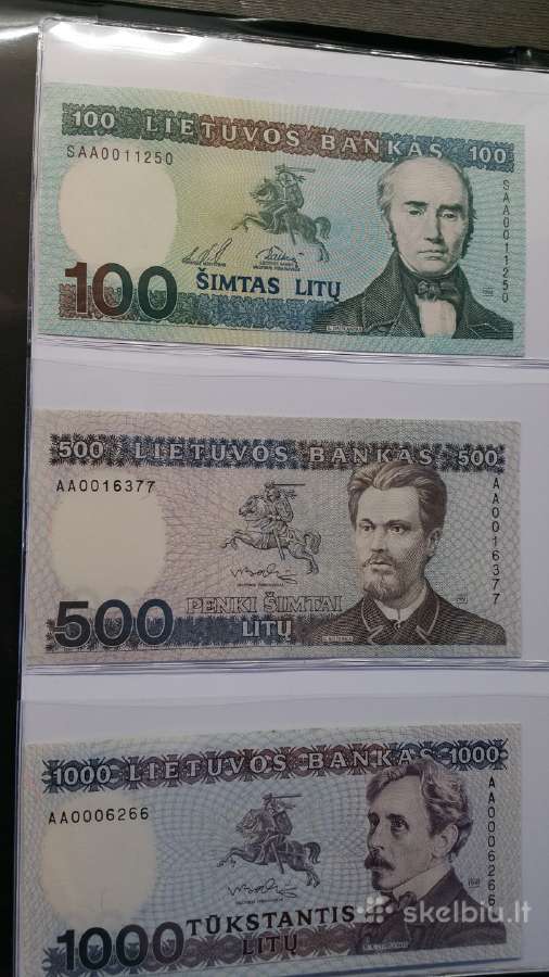 1000 litų 1991 metu bankinio stovio - nuotraukos Nr. 4