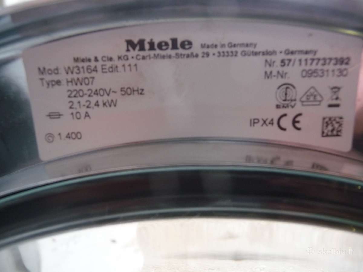 Miele W3164 Edition 111 7 kg - nuotraukos Nr. 5