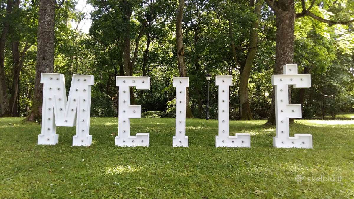 Šviečiančios reguliuojamos raidės Meilė | Skelbiu.lt Šviečiančios reguliuojamos raidės Meilė