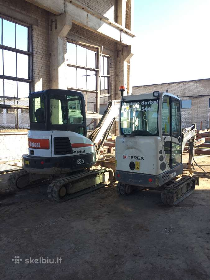 Mini ekskavatoriaus Bobcat Savivarcio Nuoma - nuotraukos Nr. 3