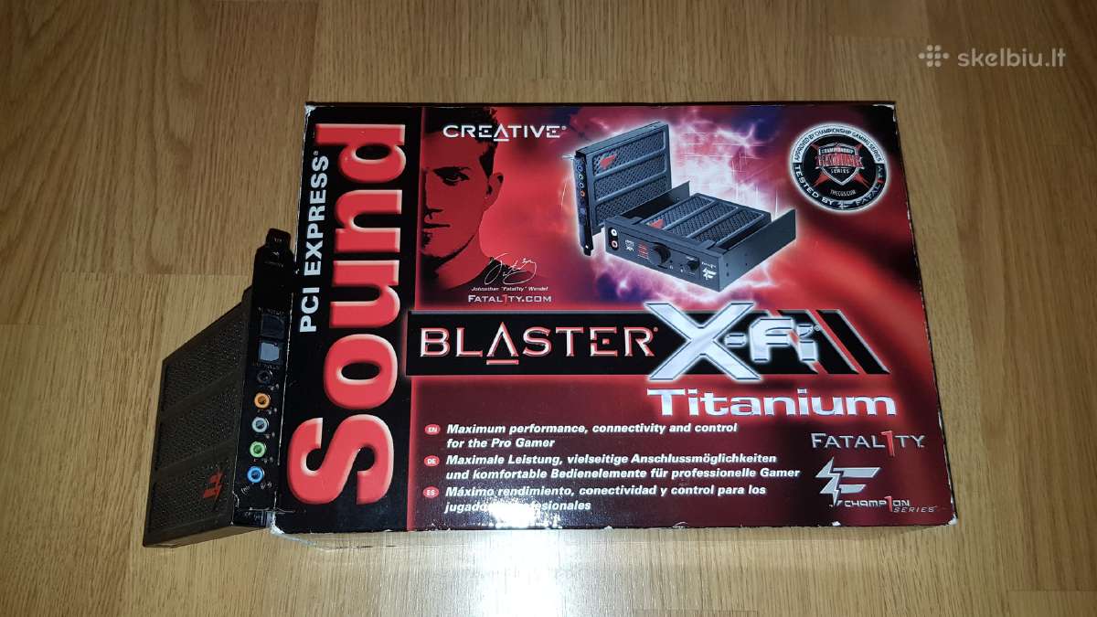 Soundblaster fatal1ty x-fi | Skelbiu.lt Soundblaster fatal1ty x-fi