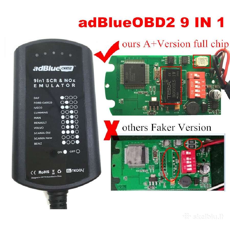 Adblue emuliatorius + Nox Euro4/5/6 (Geriausias)