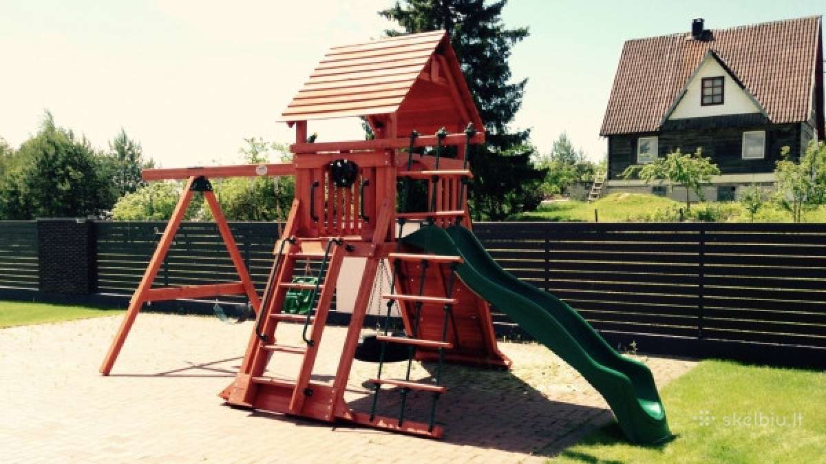 Vaikų žaidimo aikštelės laukui Woodlit kedras - nuotraukos Nr. 15