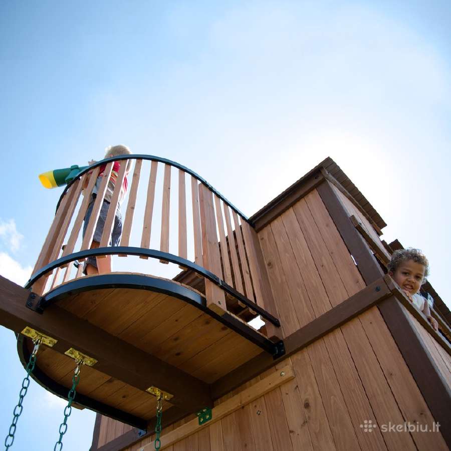 Vaikų lauko žaidimo aikštelė Woodlit kedro mediena - nuotraukos Nr. 5