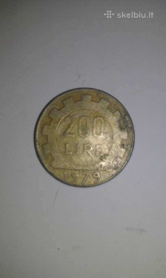 Moneta Italy 200 Lire, 1979 m.