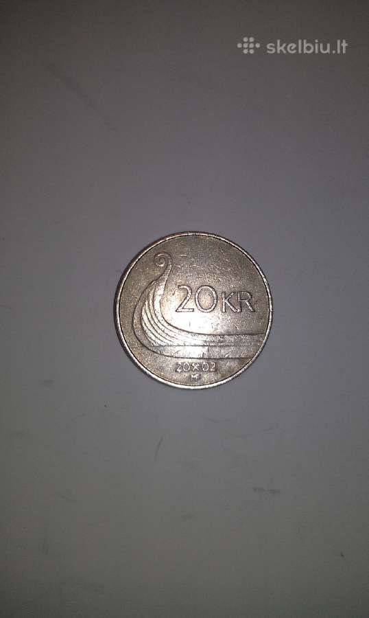 Moneta 20 Kroner - Harald V, 2002 m.