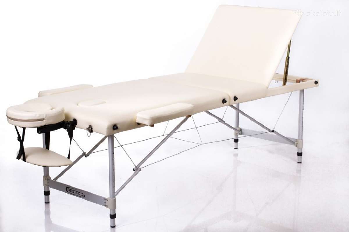 Restpro® Alu 3 Cream masažo stalas