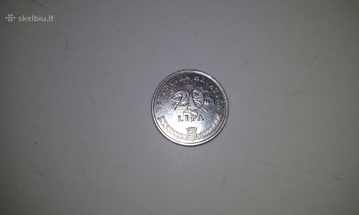 Moneta 20 Lipa Croatian Republika Hrvatska 2001m
