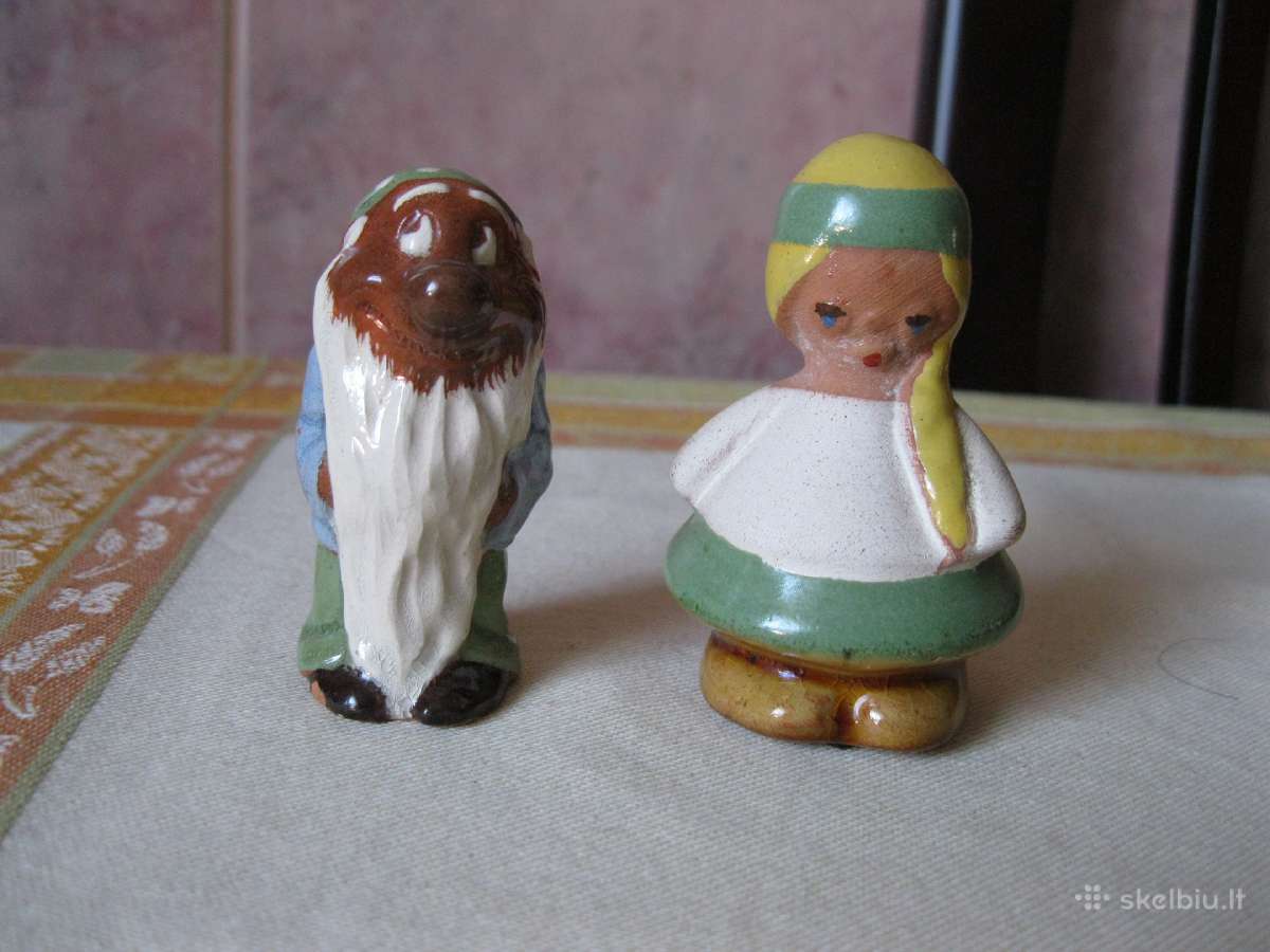 Dvi Molines Glazuruotos Statuleles - labai grazios