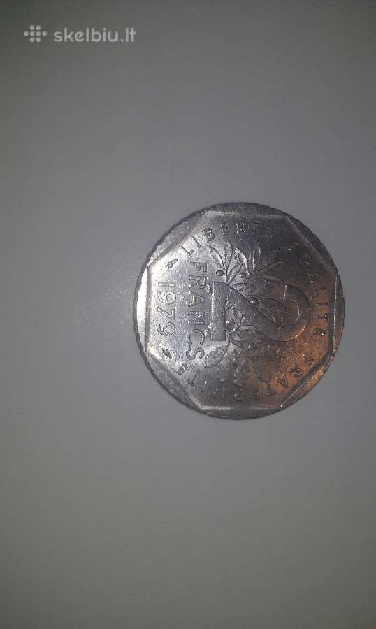 Moneta Liberte egalite fraternite 2 francs 1979