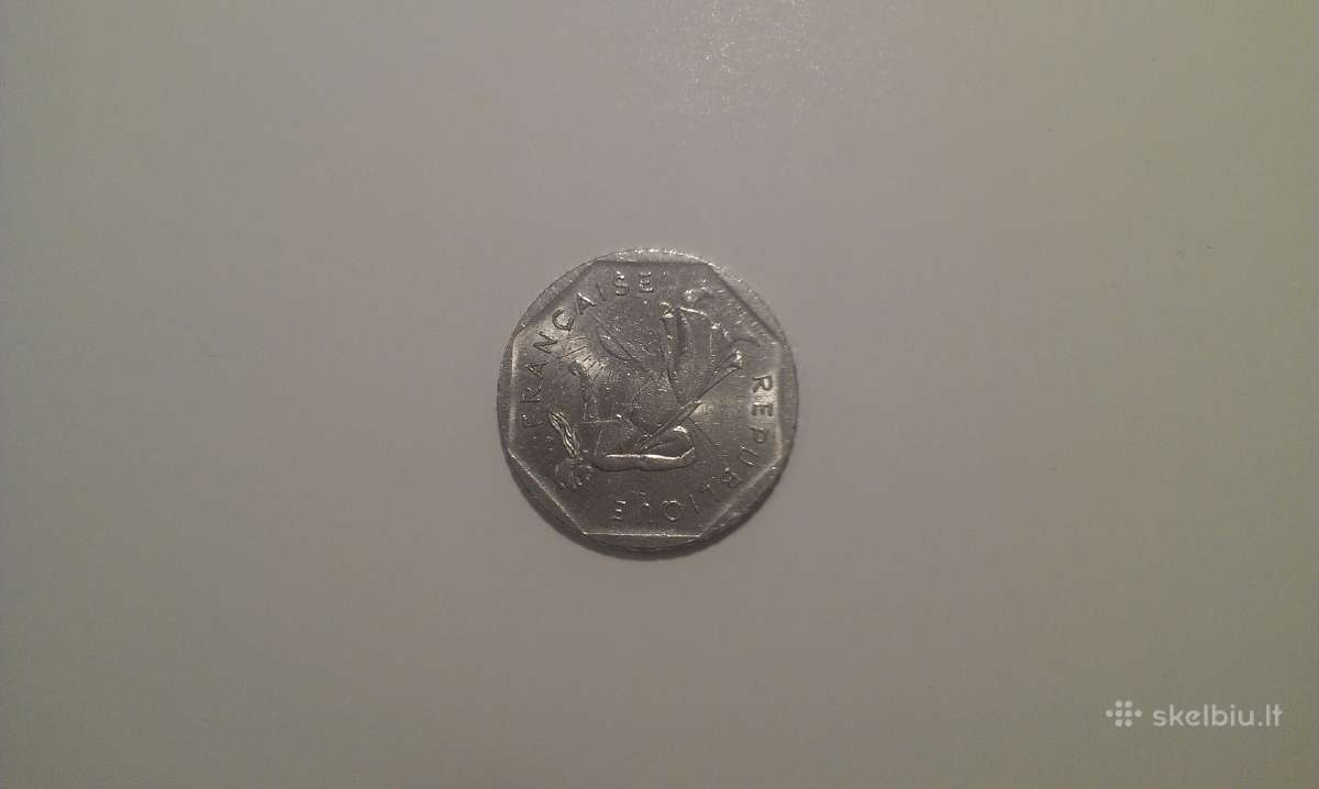 Moneta Liberte egalite fraternite 2 francs 1979 - nuotraukos Nr. 2