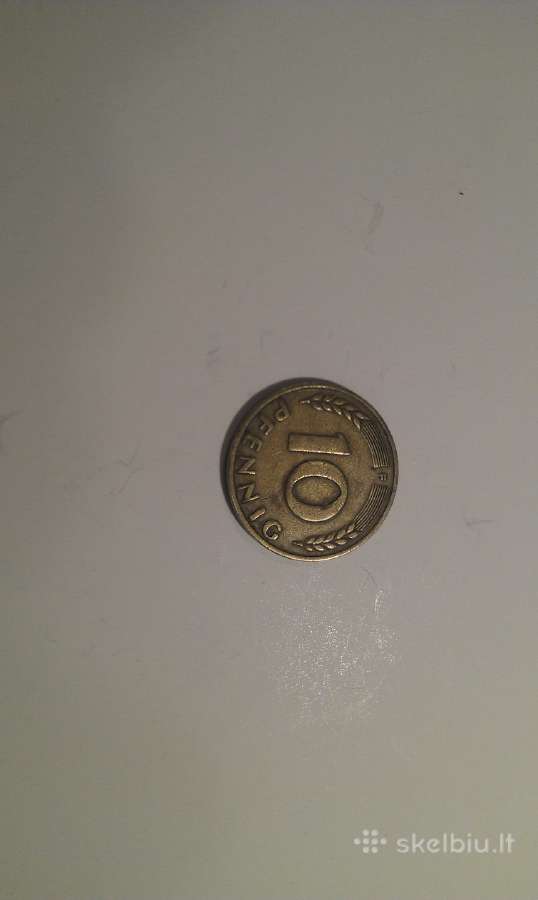 10 Pfennig 1949 (F) Hamburg Bank Deutscher Länder - nuotraukos Nr. 2