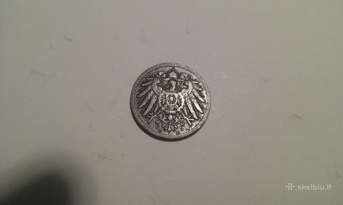 Moneta 2 Pfennig 1905 Deutschland Kaiserreich - nuotraukos Nr. 2