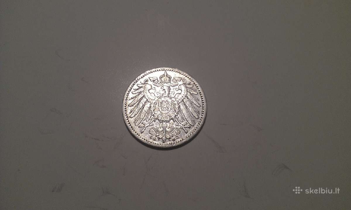 Moneta 1 Mark 1906 G Kleinmünzen - nuotraukos Nr. 2