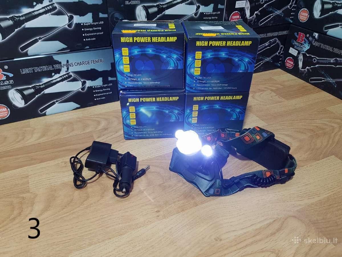 Pigiausiai! LED Prožektoriai ant galvos - nuotraukos Nr. 5