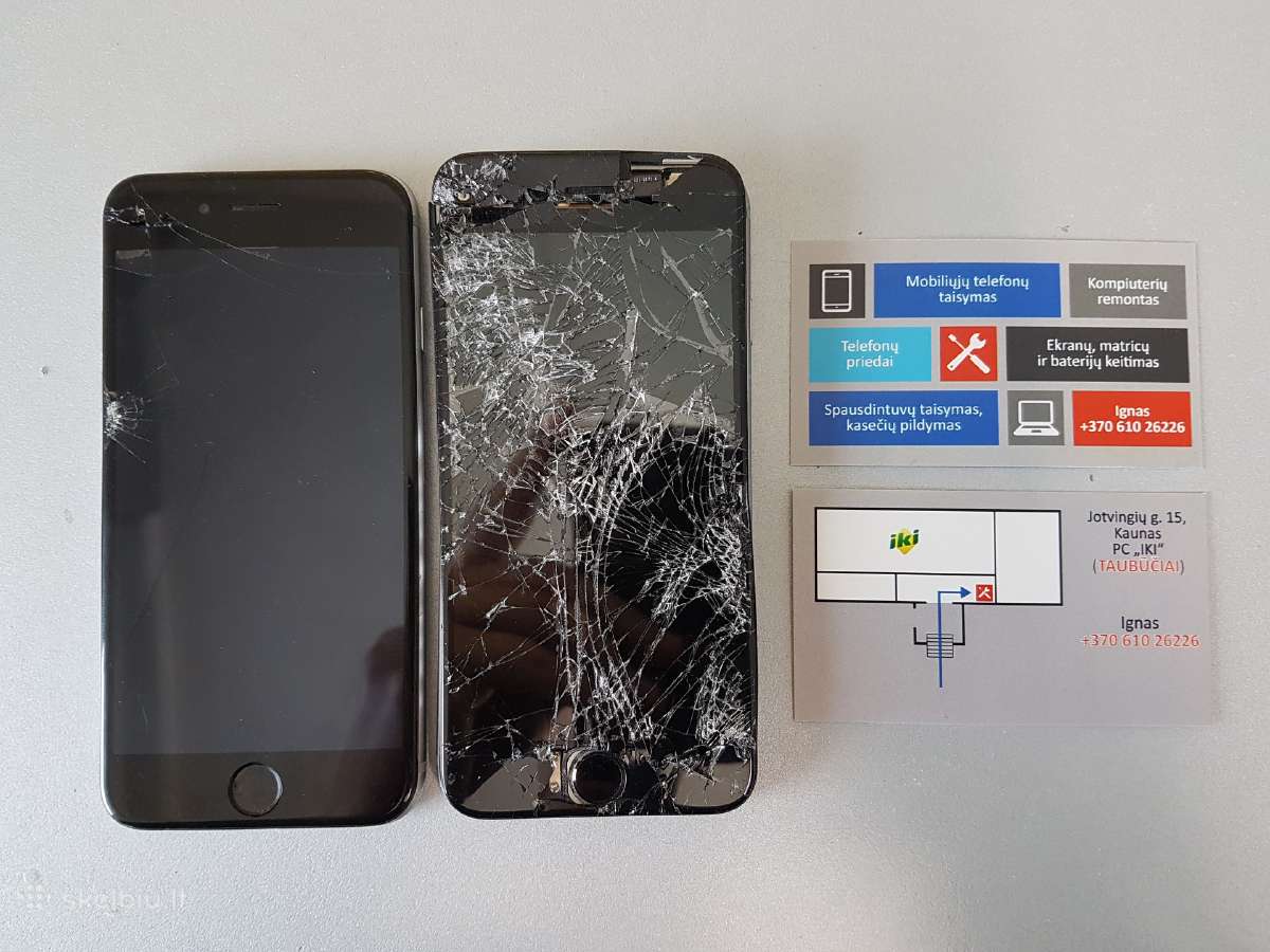 iPhone ekranu keitimas Kaune 20minučių, garantija - nuotraukos Nr. 3