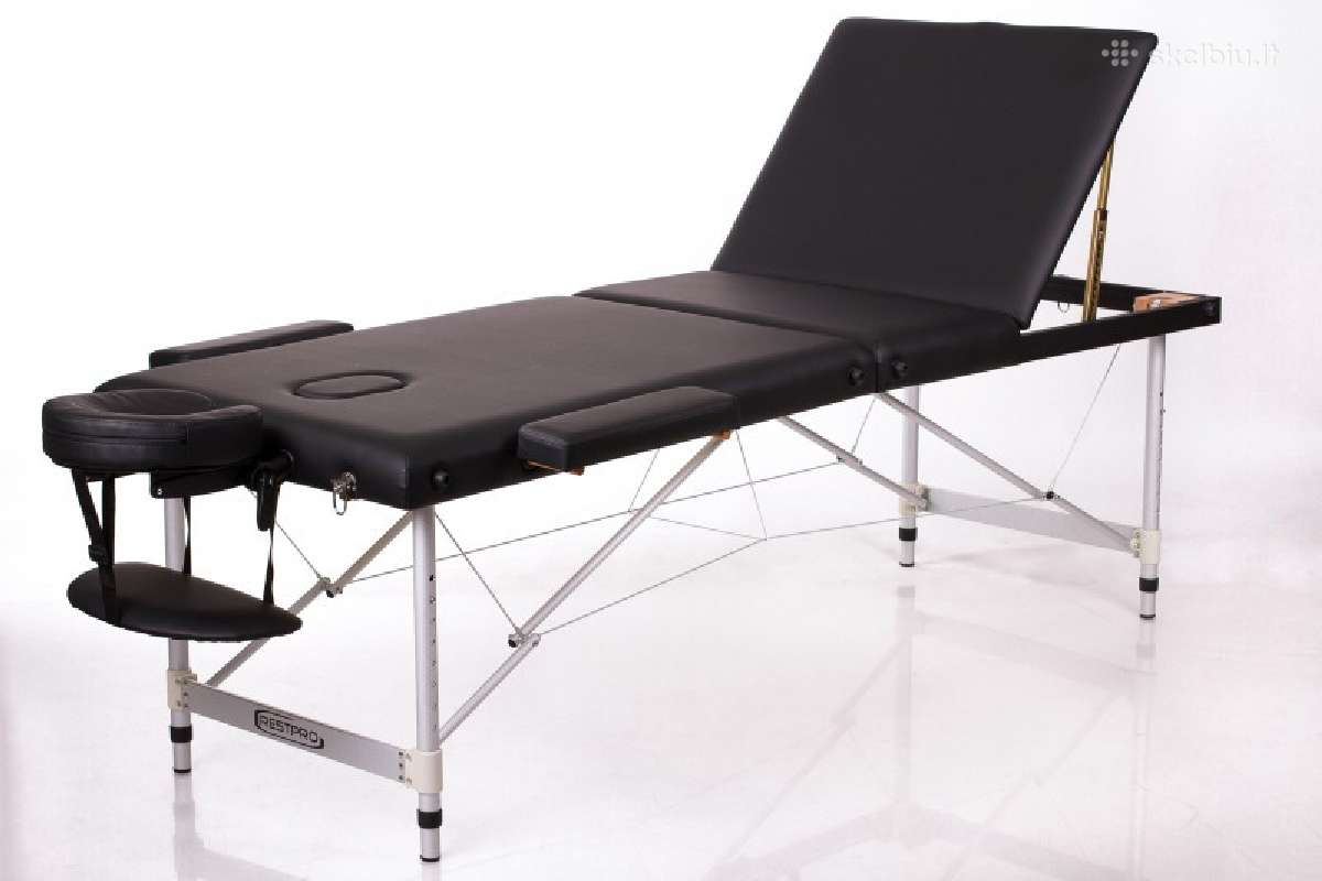 Sulankstomas masažo stalas Restpro® Alu 3 Black