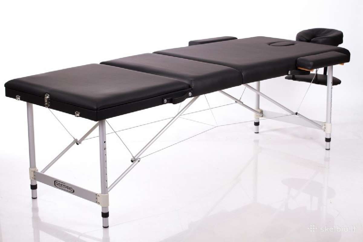 Sulankstomas masažo stalas Restpro® Alu 3 Black - nuotraukos Nr. 2