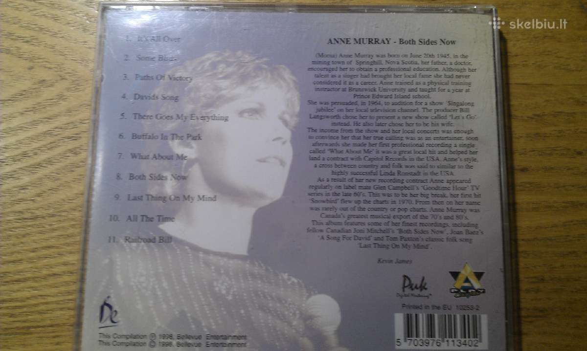 CD Both Sides Now, Anne Murray1998, Bellevue Enter - nuotraukos Nr. 2
