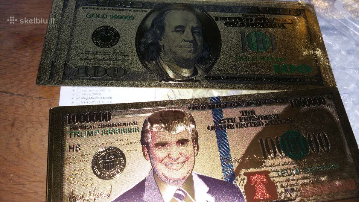 Parduodu auksini100,1000,1000000 dol. kaina po 5eu - nuotraukos Nr. 3