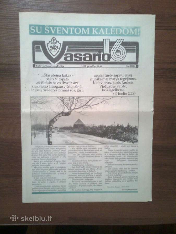 Laikrastis "Vasario 16" 1989-1990 metai - nuotraukos Nr. 4