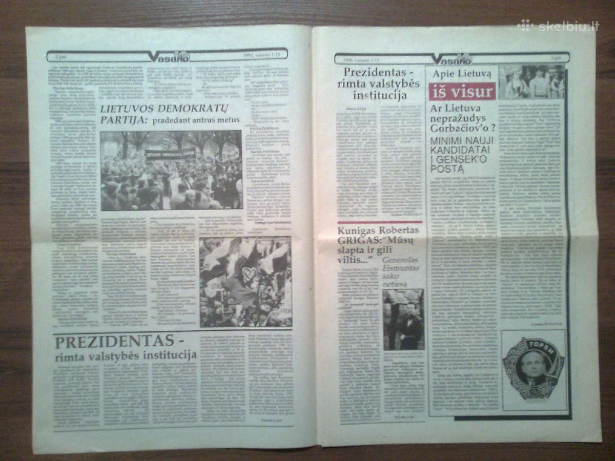 Laikrastis "Vasario 16" 1989-1990 metai - nuotraukos Nr. 10