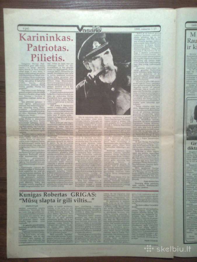 Laikrastis "Vasario 16" 1989-1990 metai - nuotraukos Nr. 12
