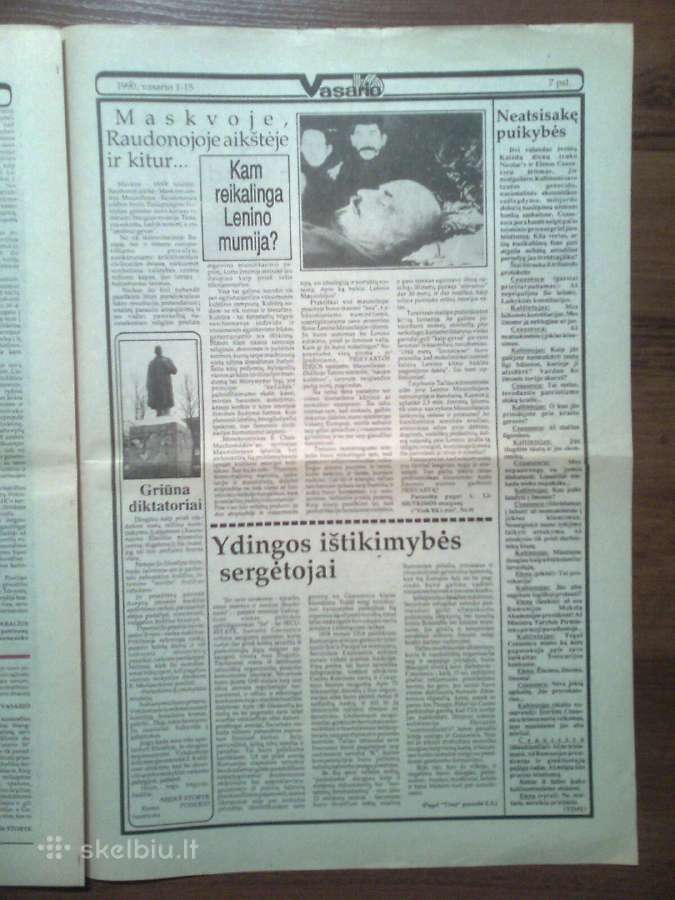 Laikrastis "Vasario 16" 1989-1990 metai - nuotraukos Nr. 13