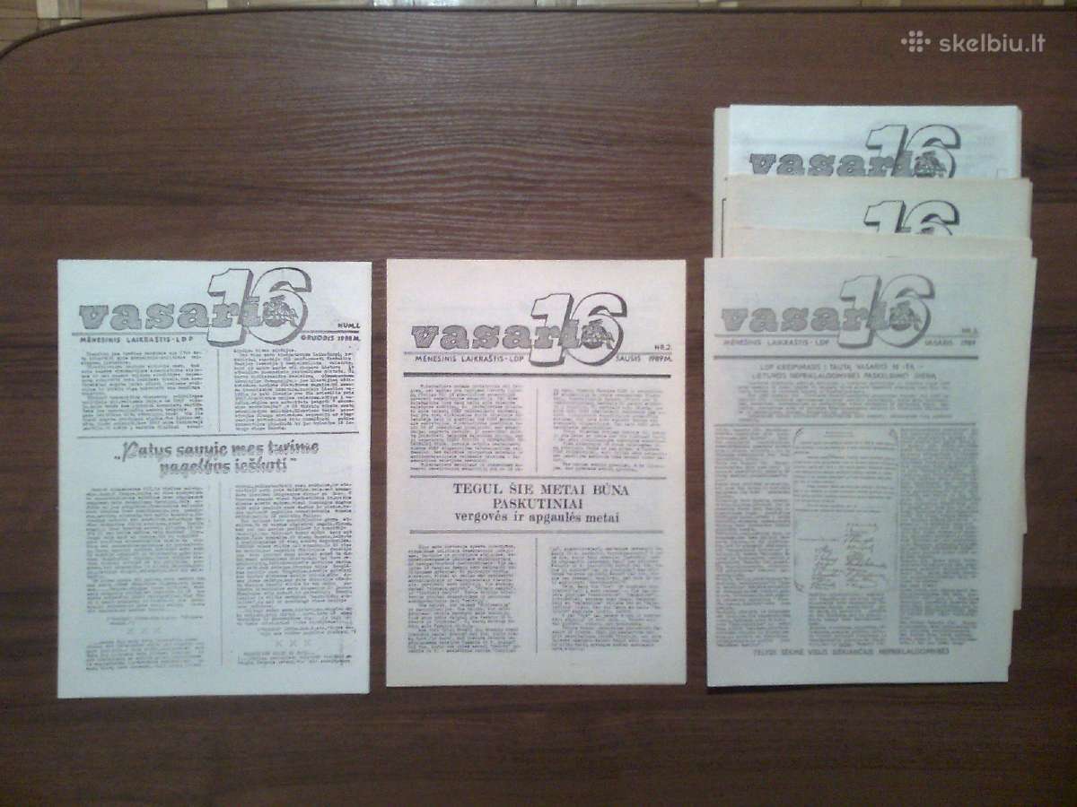 Laikrastis "Vasario 16" 1989-1990 metai - nuotraukos Nr. 16