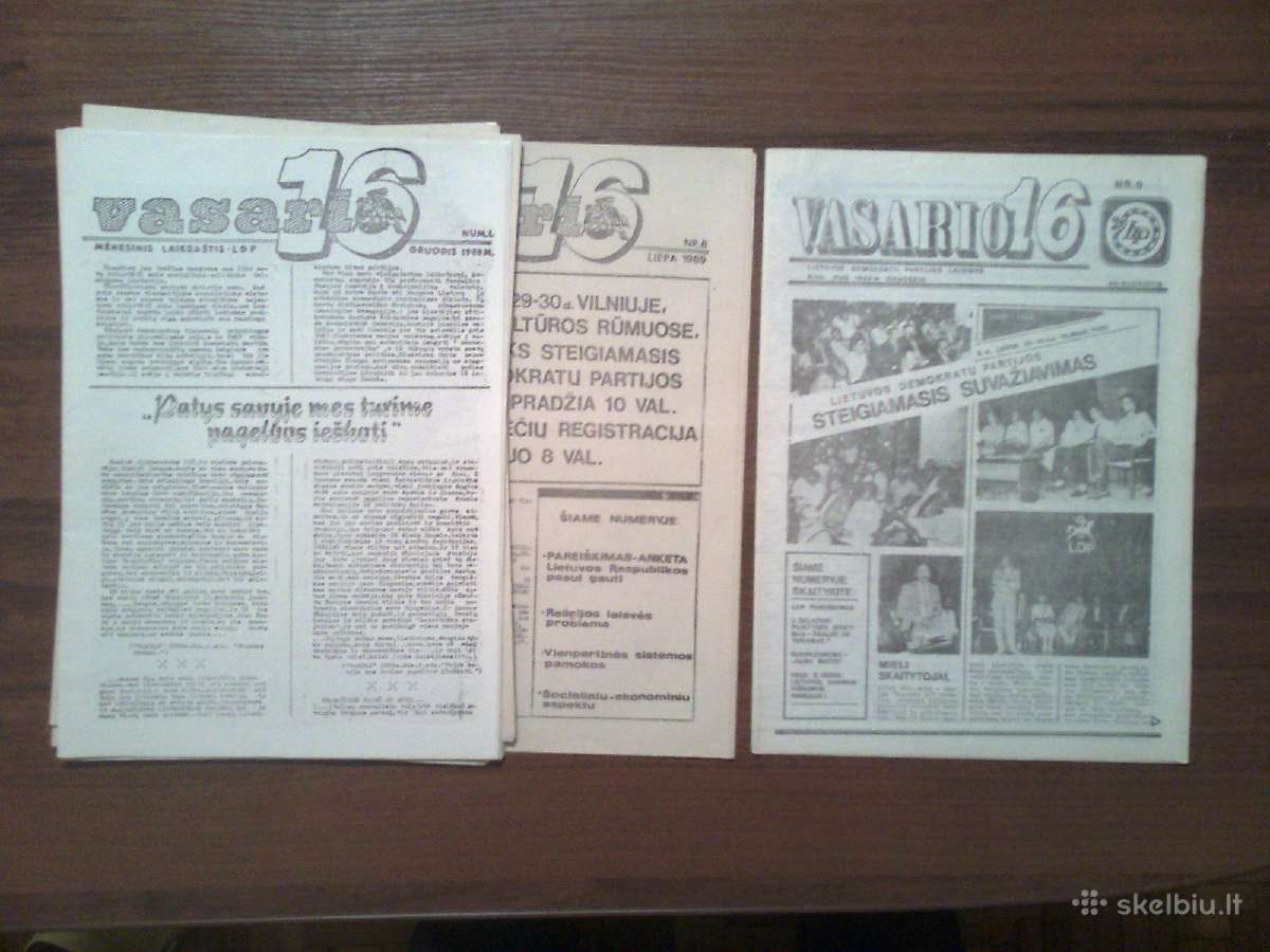 Laikrastis "Vasario 16" 1989-1990 metai - nuotraukos Nr. 17