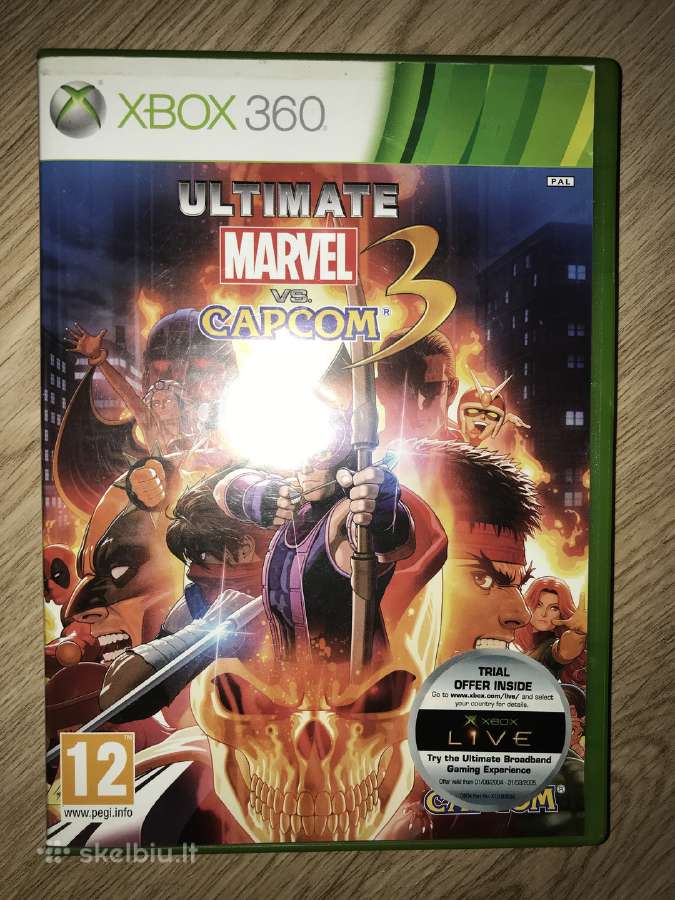 Parduodu xbox360 zaidima Ultimate marvel vs capcom
