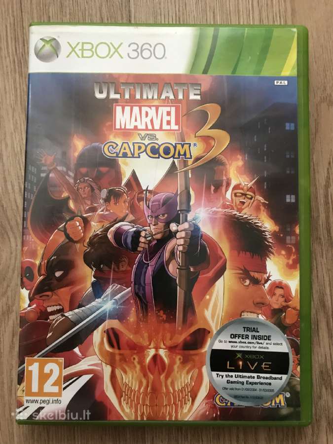 Parduodu xbox360 zaidima Ultimate marvel vs capcom - nuotraukos Nr. 3