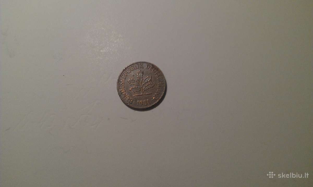 Moneta 2 Pfennig 1981 m. F - nuotraukos Nr. 2