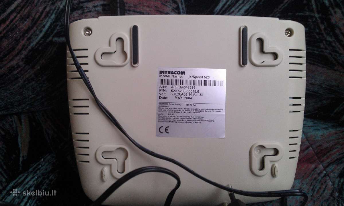 Intracom jetspeed 520 modema - nuotraukos Nr. 5
