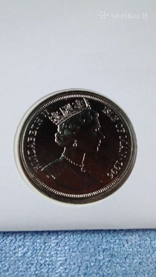 Moneta Isle of Man, 1996m. 1 krona, cu-ni - nuotraukos Nr. 2