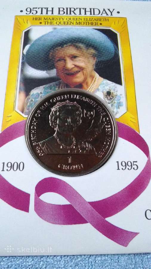 Moneta Isle of Man 1995m. 1 krona, cu-ni