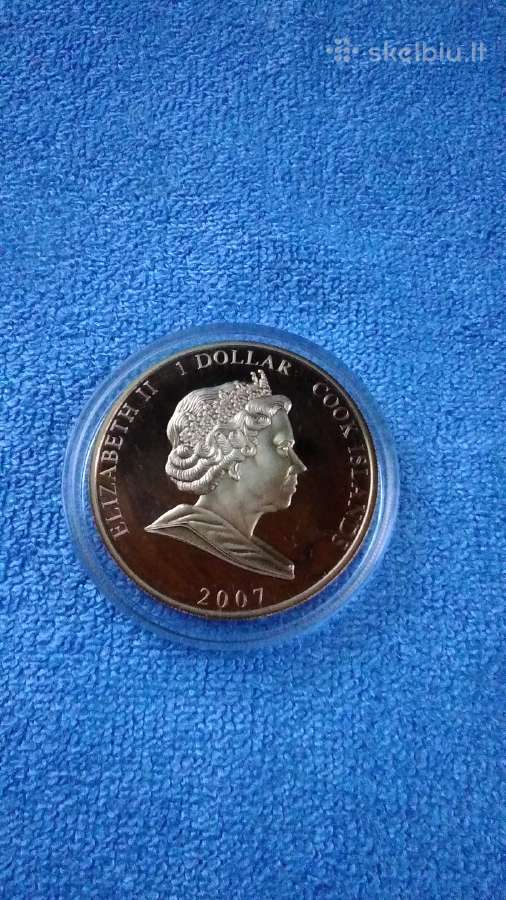 Moneta Cook islands 2007 m. 1 dollar cu-ni - nuotraukos Nr. 2