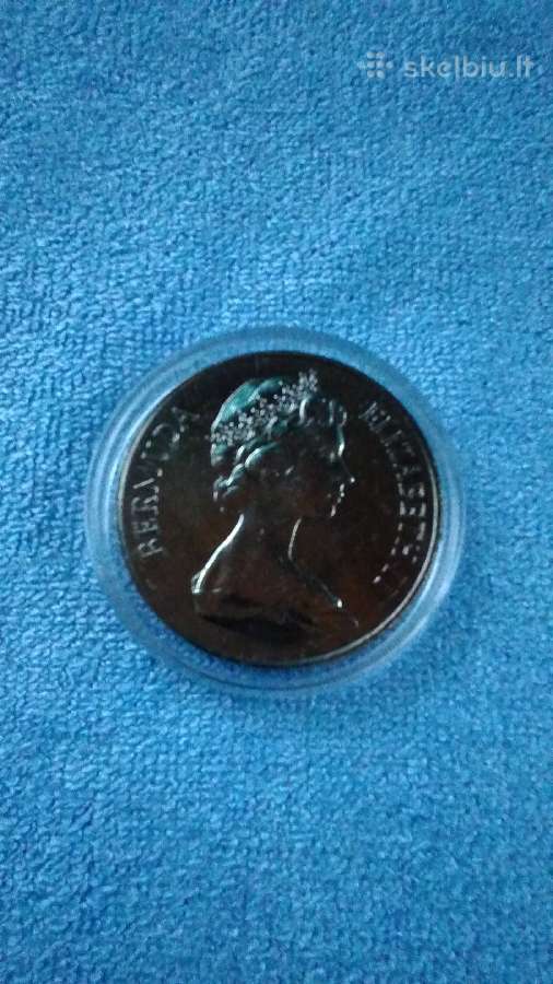 Moneta Bermuda 1981m. 1 dollar, cu-ni - nuotraukos Nr. 2